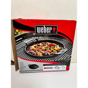 Weber Gourmet BBQ System Cast Iron/Porcelain Grill Top Griddle 15.2” L X 12”